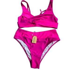 HILINKER Colorblock bikini set Sz L